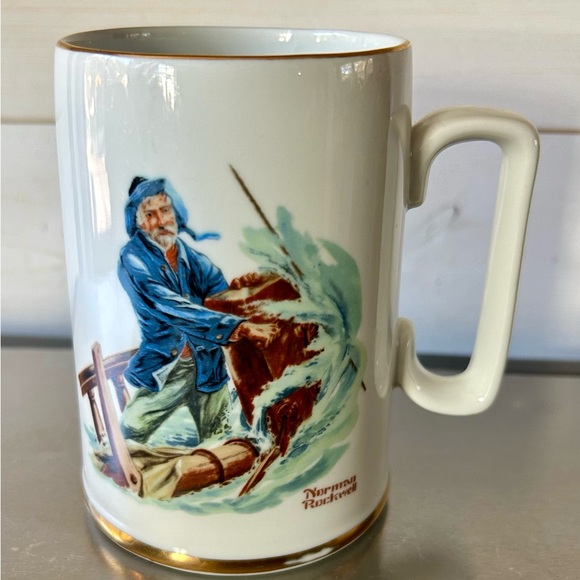 Vintage Norman Rockwell Museum 1985 Mug Set. - Picture 2 of 9